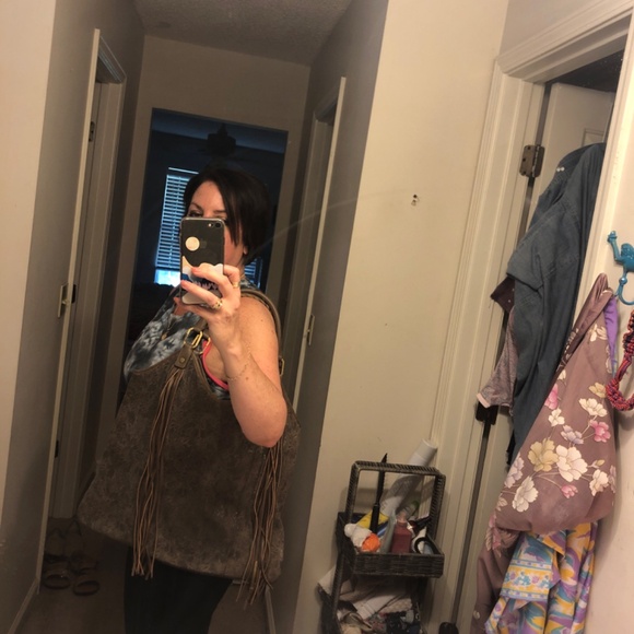 Leather large Ella Moss hobo bag - Picture 5 of 5